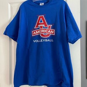 Collegiate, American University volleyball Tshirt XL